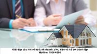 Giải đáp câu hỏi về hộ kinh doanh, điều kiện và hồ sơ thành lập