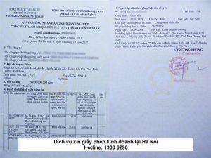 Dịch vụ xin giấy phép kinh doanh tại Hà Nội