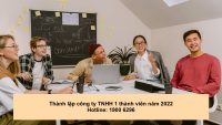 Thành lập công ty TNHH 1 thành viên năm 2022